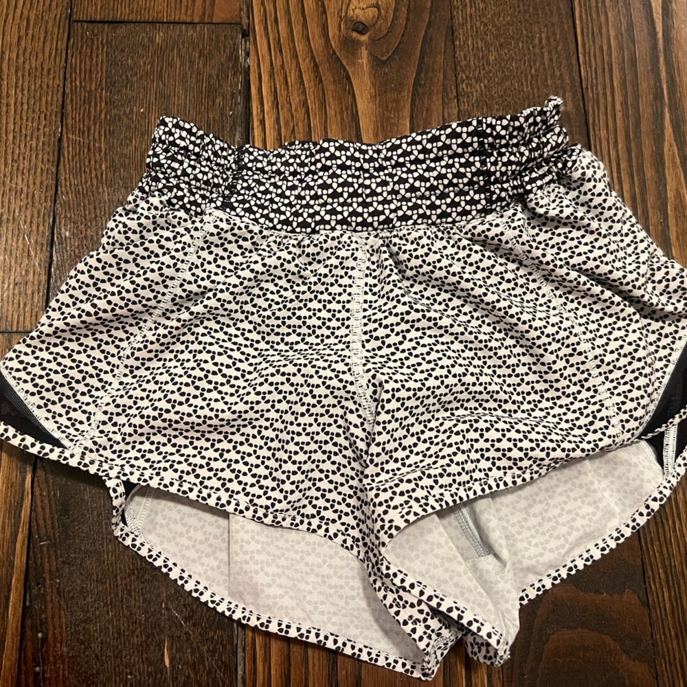 Black and White Patterned Shorts